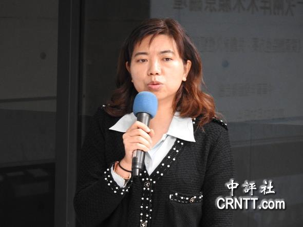 新党全委会委员,律师陈丽玲.(中评社 倪鸿祥摄)