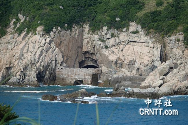 马祖东引岛的北海坑道(中评社 黄文杰摄)